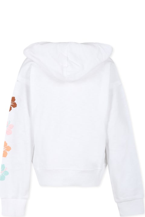 Homeware Levi
s White Sweatshirt For Girl With Logo