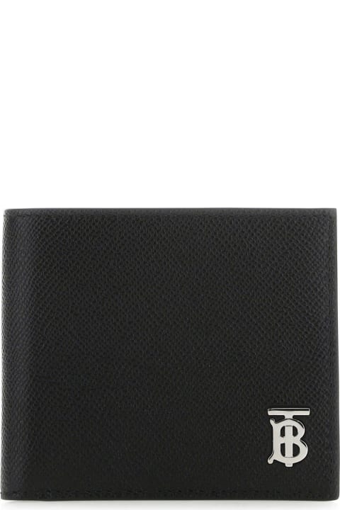 Black Leather Tb Wallet