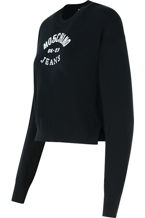 Homeware M05CH1N0 Jeans Black Cotton Sweater