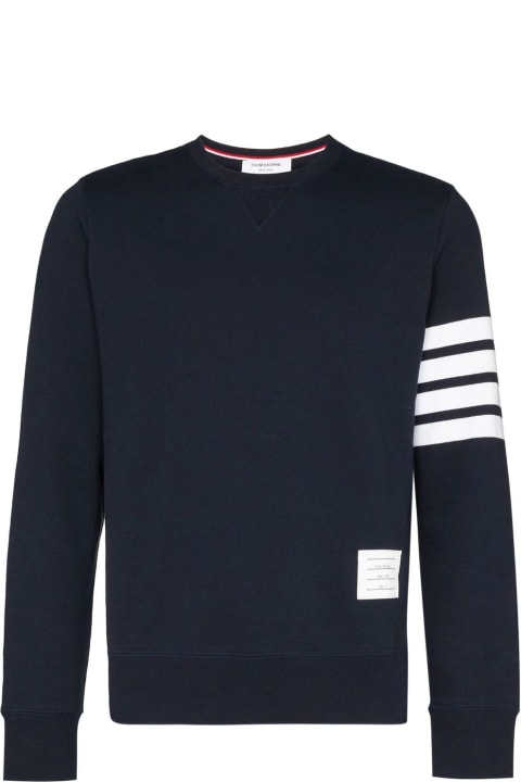 Fleeces & Tracksuits for Men Thom Browne Classic Sweatshirt In Classic Loopback With Engineered 4 Bar