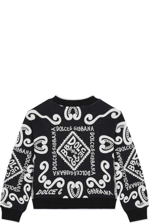 Dolce & Gabbana Sweaters & Sweatshirts for Boys Dolce & Gabbana Marine Print Jersey Sweatshirt