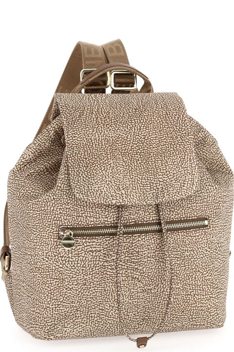 Bags Sale for Women Borbonese Eco Line Medium Backpack In Op Fabric