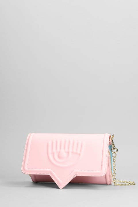 Chiara Ferragni Shoulder Bags for Women Chiara Ferragni Clutch In Rose-pink Faux Leather