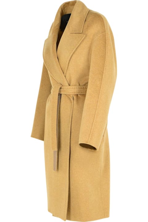 Homeware Max Mara 'valle' Green Cashmere Coat
