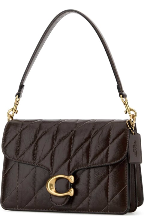 Coach Chocolate Leather Tabby Shoulder Bag