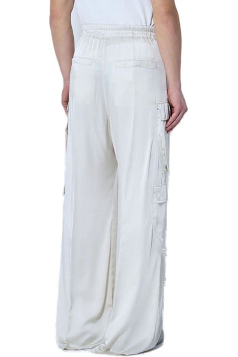 Pants for Men Rick Owens Satin Drawstring Cargo Pants