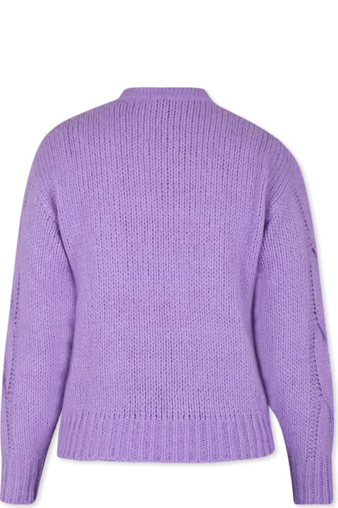 Homeware Pinko Lilac Sweater For Girl With Logo