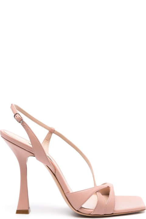 Casadei for Women Casadei Pink Calf Leather Geraldine Sandals