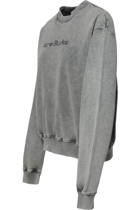 ウィメンズ Acne Studiosのフリース＆ラウンジウェア Acne Studios Gray Cotton Sweatshirt