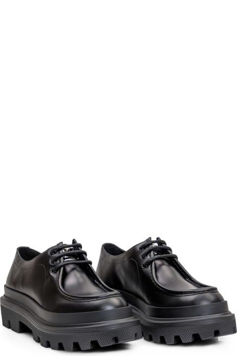 Dolce & Gabbana Laced Shoes for Men Dolce & Gabbana Derby Leather Shoes