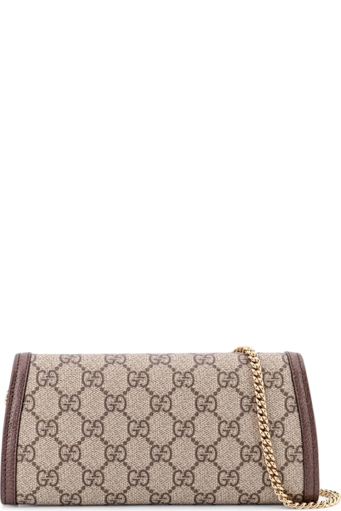 Gucci Shoulder Bags for Women Gucci Blondie Gg Supreme Fabric And Leather Shoulder Bag