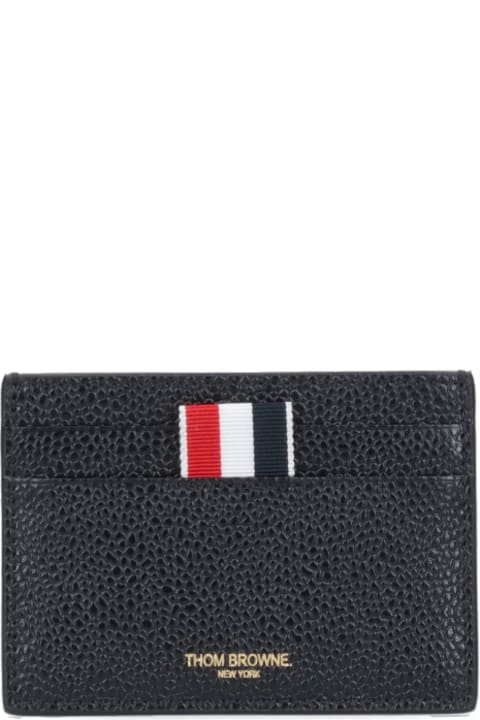 Thom Browne Wallets for Men Thom Browne Tricolour Card Holder