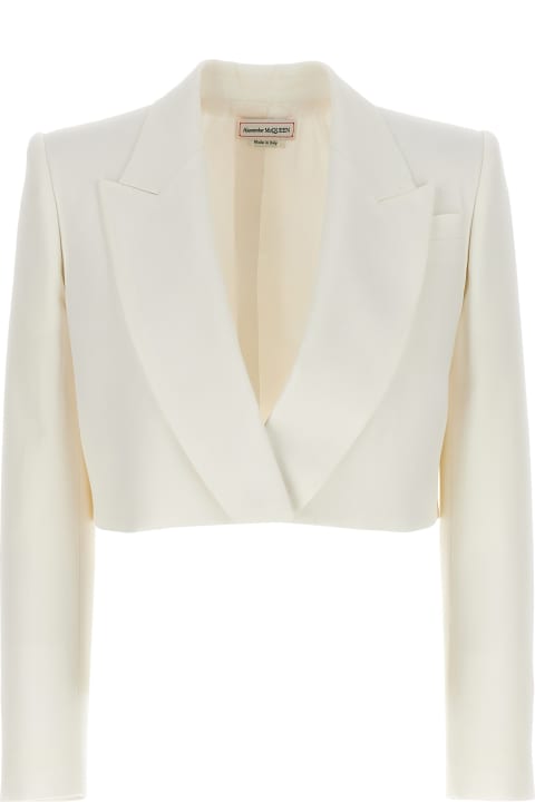 Coats & Jackets for Women Alexander McQueen 'crop Boxy' Jacket