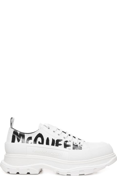 Alexander McQueen Sneakers for Men Alexander McQueen Graffiti Logo Sneakers