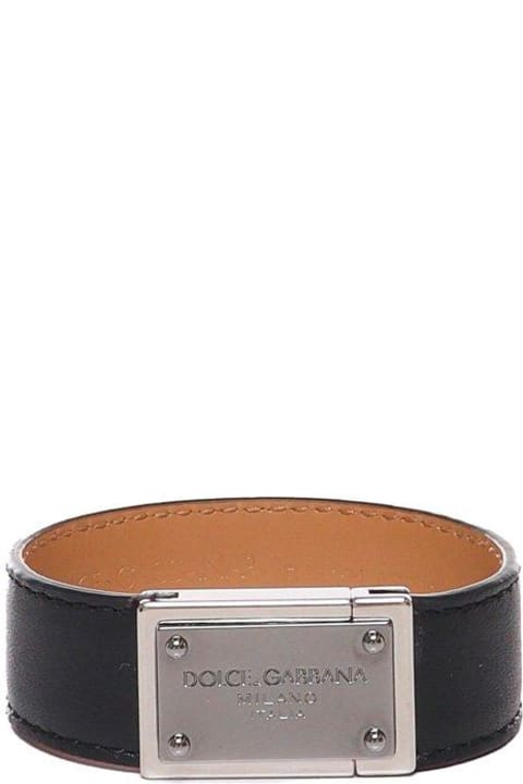 Dolce & Gabbana Bracelets for Men Dolce & Gabbana Logo Engraved Bracelet