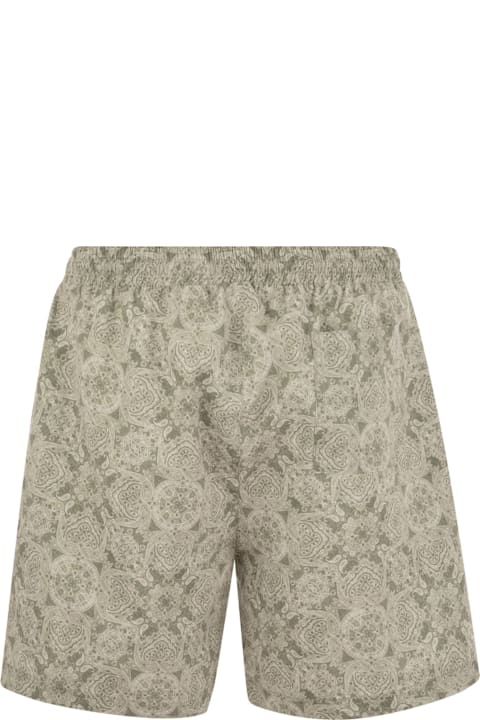 Brunello Cucinelli Swimwear for Men Brunello Cucinelli Beach Swimsuit With Paisley Design