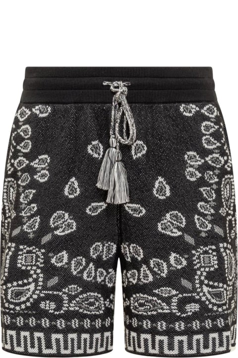 Alanui Pants for Men Alanui Bandana-pattern Drawstring Shorts