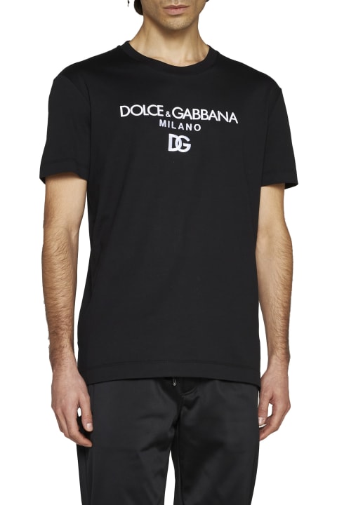 Dolce & Gabbana Sale for Men Dolce & Gabbana Dg Embroidery Logo T-shirt