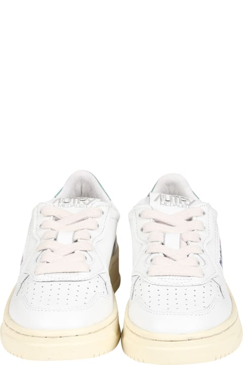 Autry for Kids Autry White Sneakers For Kids With Logo
