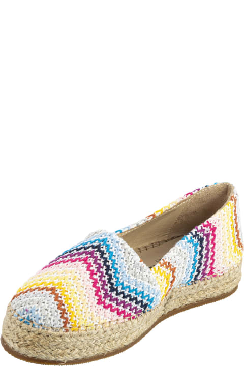 Shoes for Girls Missoni Kids Espadrilles With Zig Zag Pattern