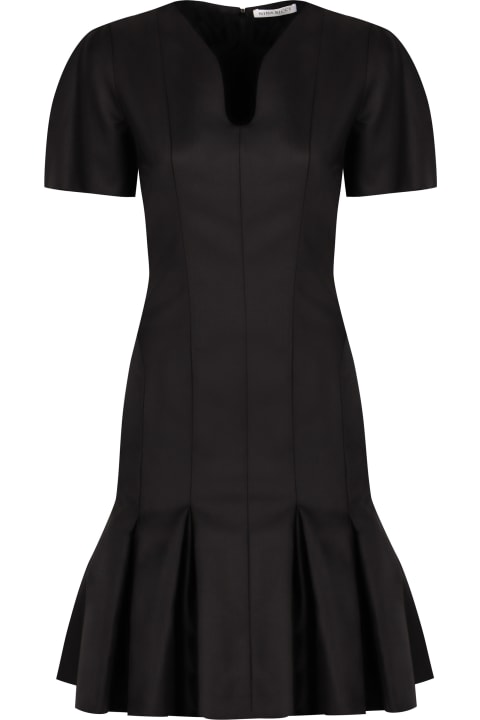 Nina Ricci for Women Nina Ricci Peplum Virgin Wool Dress