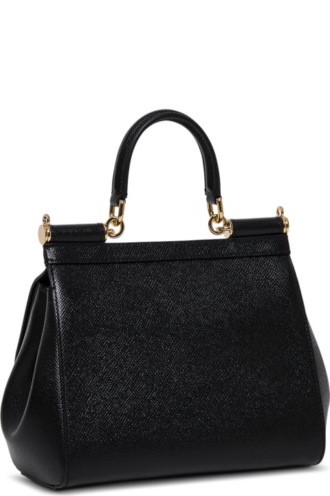 Dolce & Gabbana Woman's Sicily Dauphine Leather Handbag