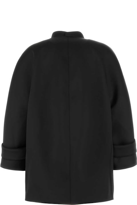 Ermanno Scervino for Women Ermanno Scervino Black Stretch Polyester Coat