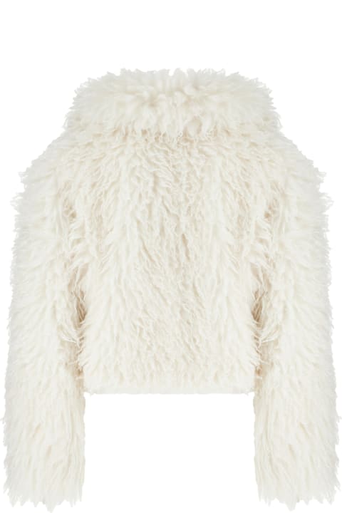Michael Kors for Kids Michael Kors White Faux Fur Coat