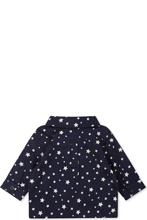 Petit Bateau for Kids Petit Bateau Blue Shirt For Gìbaby Girl With Stars