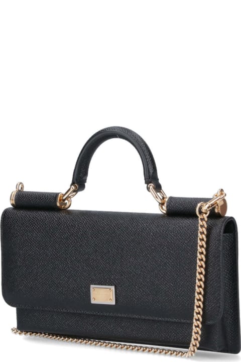 Dolce & Gabbana for Women Dolce & Gabbana Foldover Top Clutch Bag