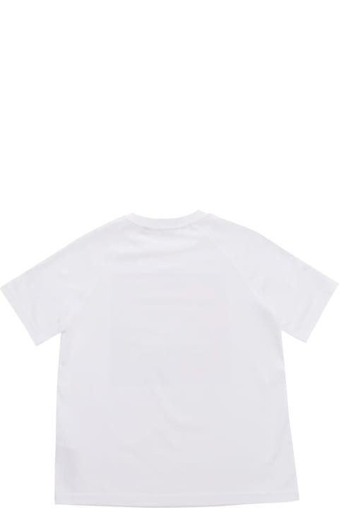 Sale for Boys Burberry White T-shirt With Print
