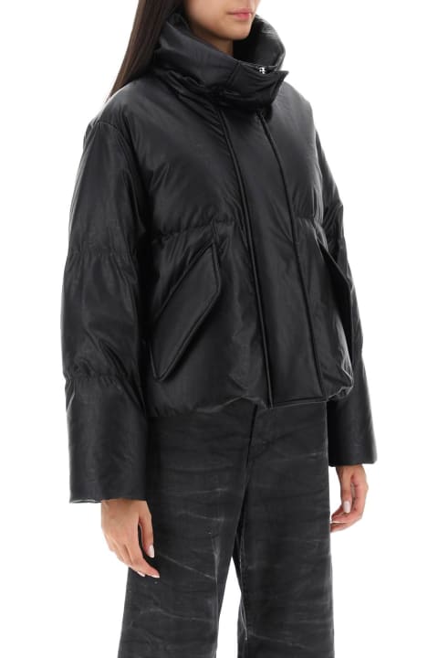 MM6 Maison Margiela for Women MM6 Maison Margiela Black Leather-like Jacket