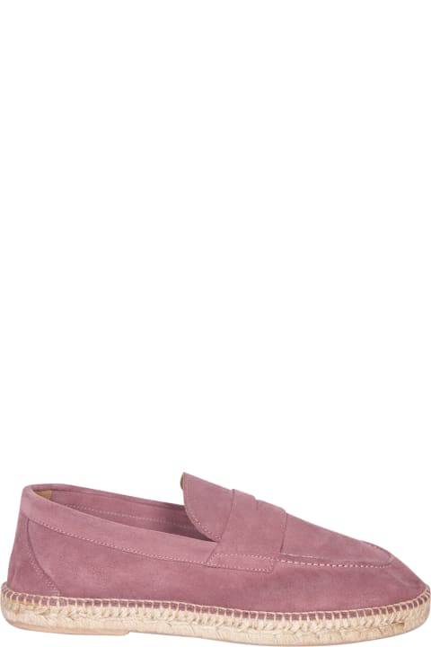 Lardini Loafers & Boat Shoes for Men Lardini Farah Suede Pink Espadrilles