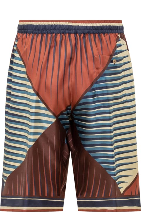 Dolce & Gabbana Pants for Men Dolce & Gabbana Geometric Logo Shorts