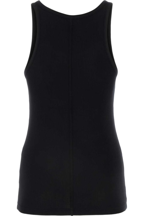 Topwear for Women AGOLDE Black Stretch Modal Blend Zane Tank Topâ 