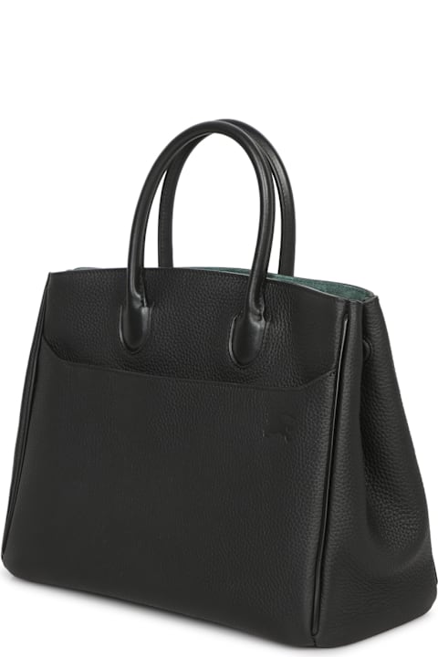 Burberry حقائب توتي لـ السيدات Burberry Rocking Horse Black Tote Bag