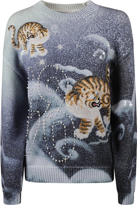 Kenzo لـ Women Kenzo Cloud Tiger Jumper