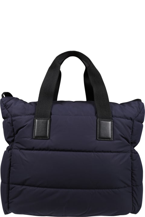 Moncler Accessories & Gifts for Boys Moncler Blue Changing Bag For Babykids With Logo