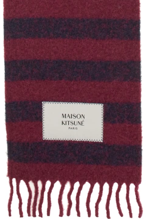 メンズ スカーフ Maison Kitsuné Scarf With Logo