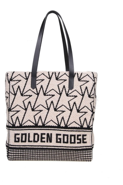 Golden Goose California Bag In Cotton And Leather