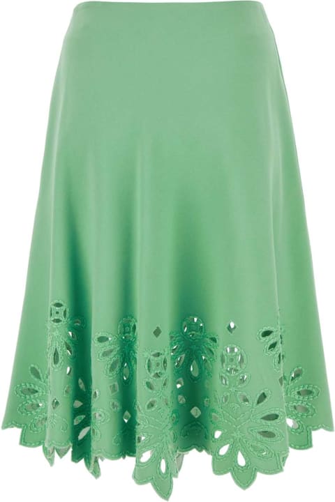 Fashion for Women Ermanno Scervino Green Cady Skirt