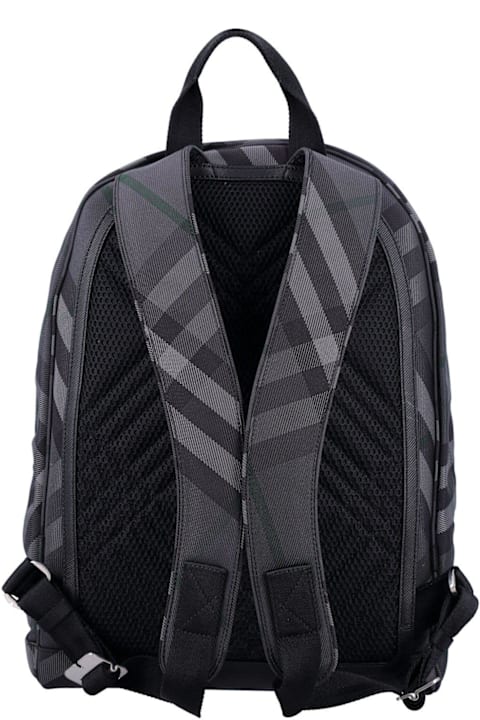 Burberry Bags for Men Burberry Grid Check Printed Zipped Backpack