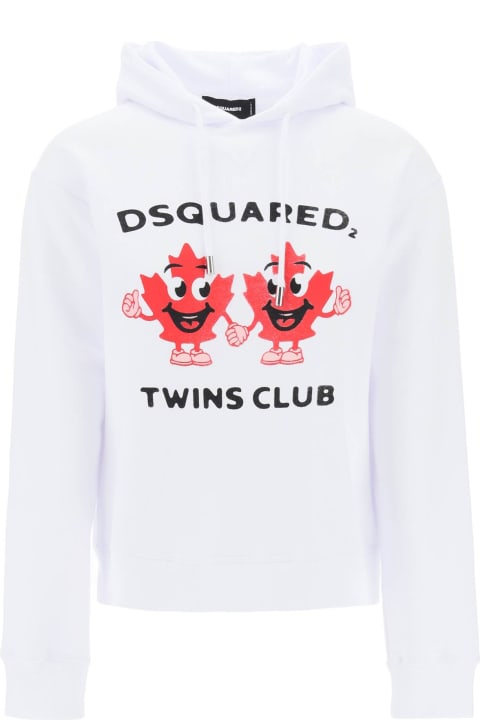 ウィメンズ Dsquared2のフリース＆ラウンジウェア Dsquared2 Twins Club Hooded Sweatshirt