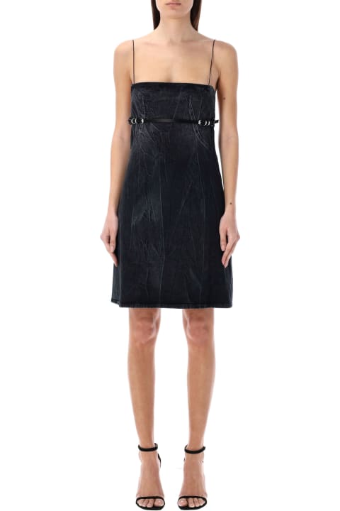 Fashion for Women Givenchy Voyou Straps Denim Mini Dress