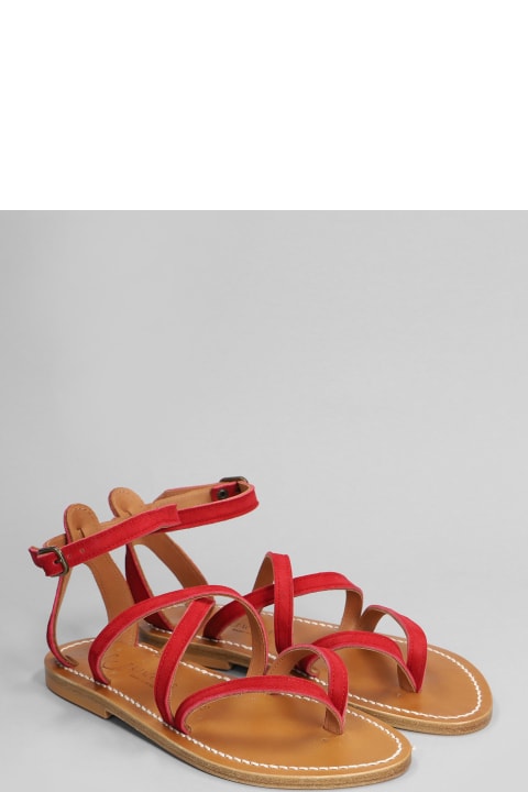 K.Jacques Sandals for Women K.Jacques Epicure F Flats In Fuxia Suede