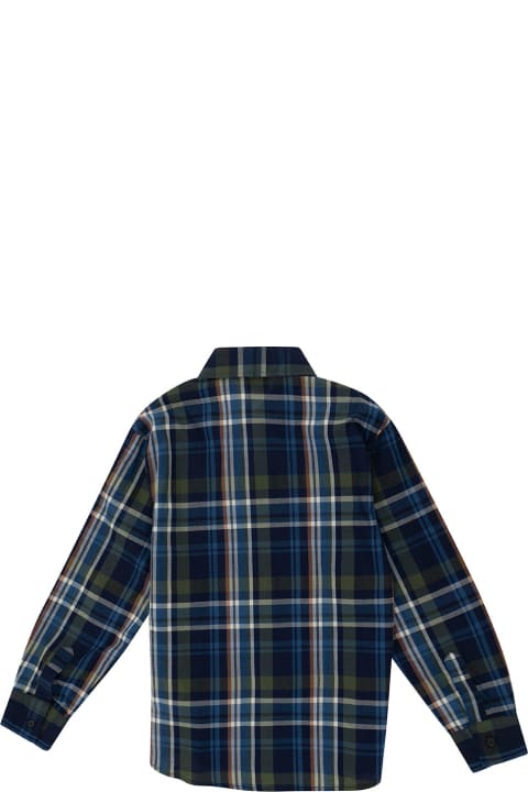 Aspesi Coats & Jackets for Girls Aspesi Light Blue Crewneck Knit Vest In Cotton Girl