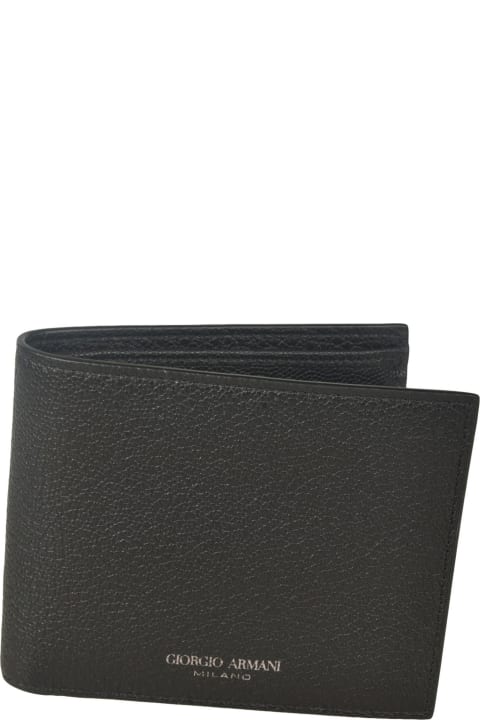 Giorgio Armani Wallets for Men Giorgio Armani Logo Detail Bifold Wallet