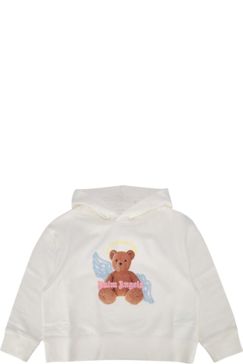 Palm Angels Topwear for Girls Palm Angels Graphic-printed Long Sleeved Hoodie