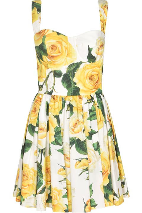 Sale for Women Dolce & Gabbana Floral Sleeveless Short Dress