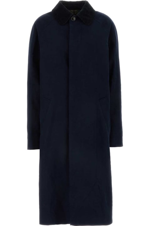 A.P.C. Coats & Jackets for Women A.P.C. Midnight Blue Velvet Gaspard Coat